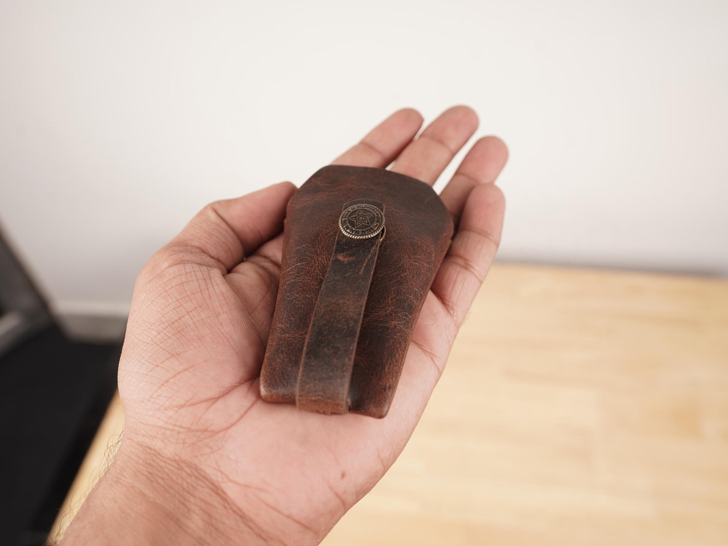 Personalized Leather Key Case Leather Key Holder Handmade Keychain Leather Keychain Keychain Personalized Car Fob Case Leather Key Organizer