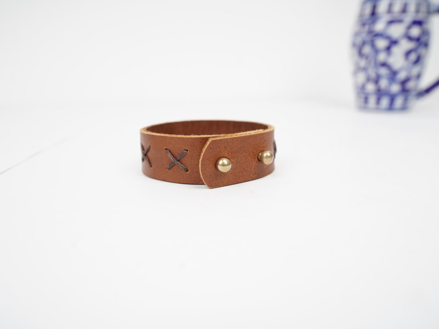 Leather Men Bracelet Personalized Cuff Bracelet For Husband Handmade Adjustable Leather Cuff Leather Jewelry, Gift for Boyfriend Anniversary Gift