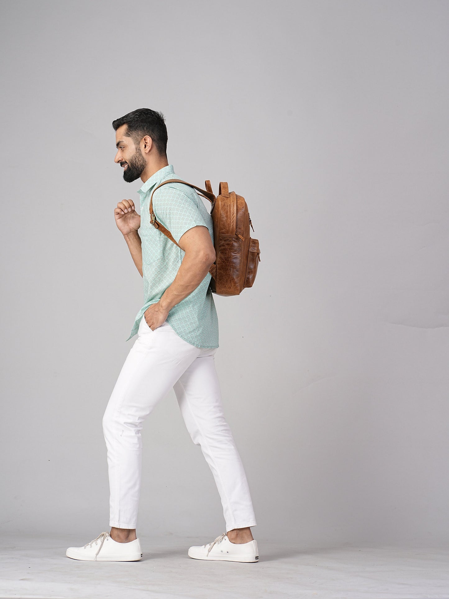 Personalized Leather Backpack Rucksack Trekking Hiking Bag Laptop Bag Full Grain Leather Backpack Valentines day Gift For Husband Boyfriend
