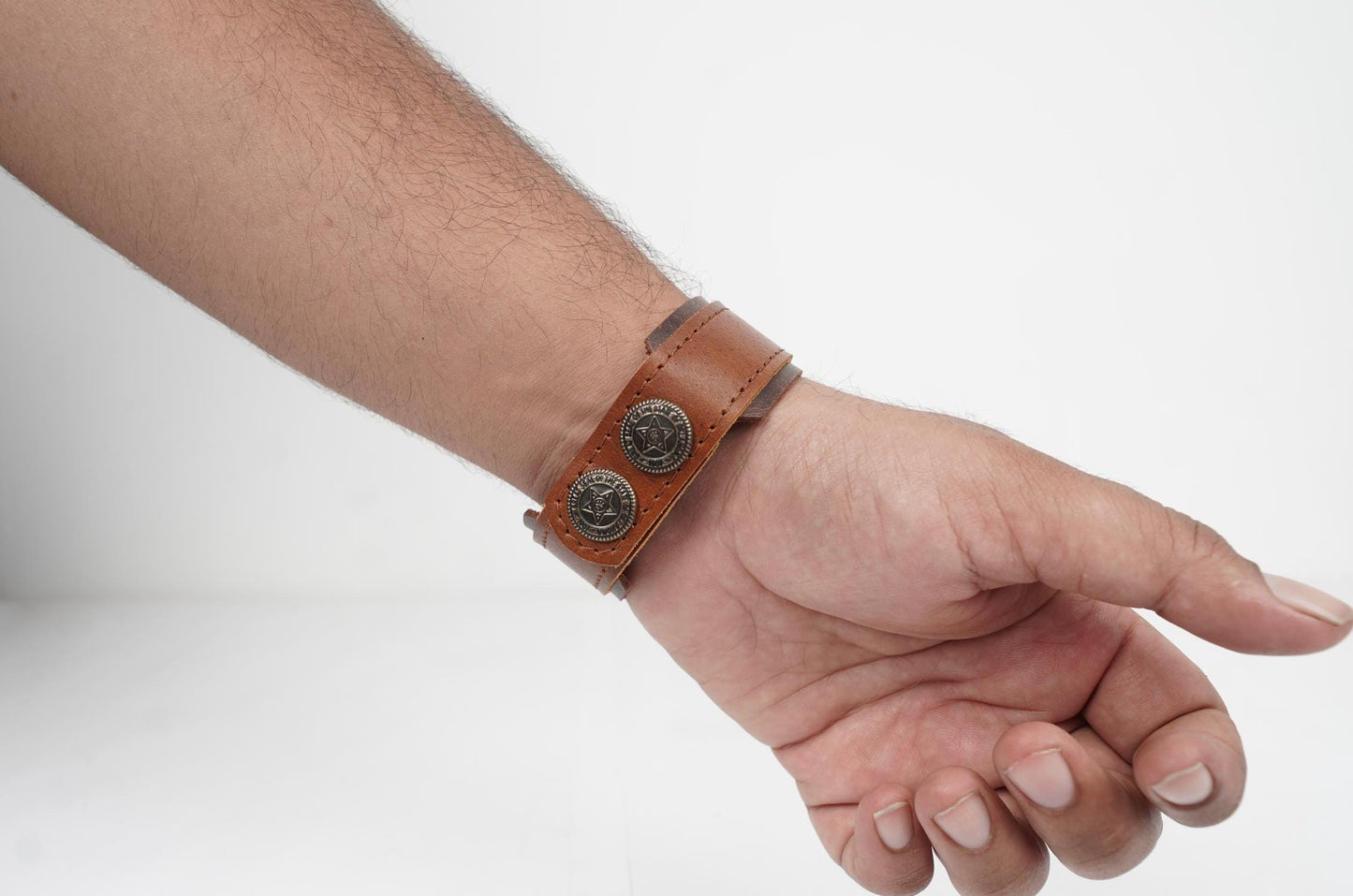 Leather Men Bracelet Custom Cuff Bracelet For Husband Handmade Adjustable Leather Cuff Leather Jewelry, Gift for Boyfriend Anniversary Gift