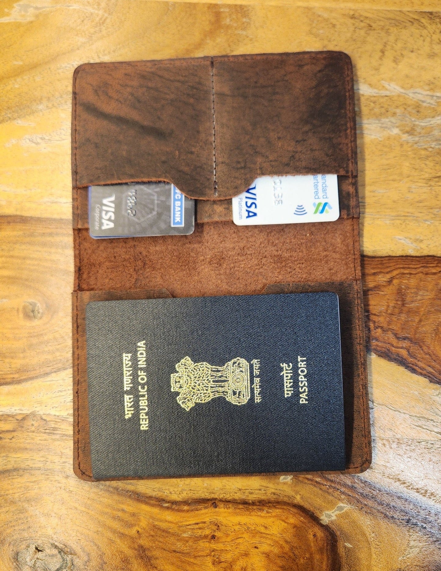 Personalized Leather Passport Wallet Leather Passport Cover Leather passport holder passport case Under 15 USD Christmas Gift For Husband