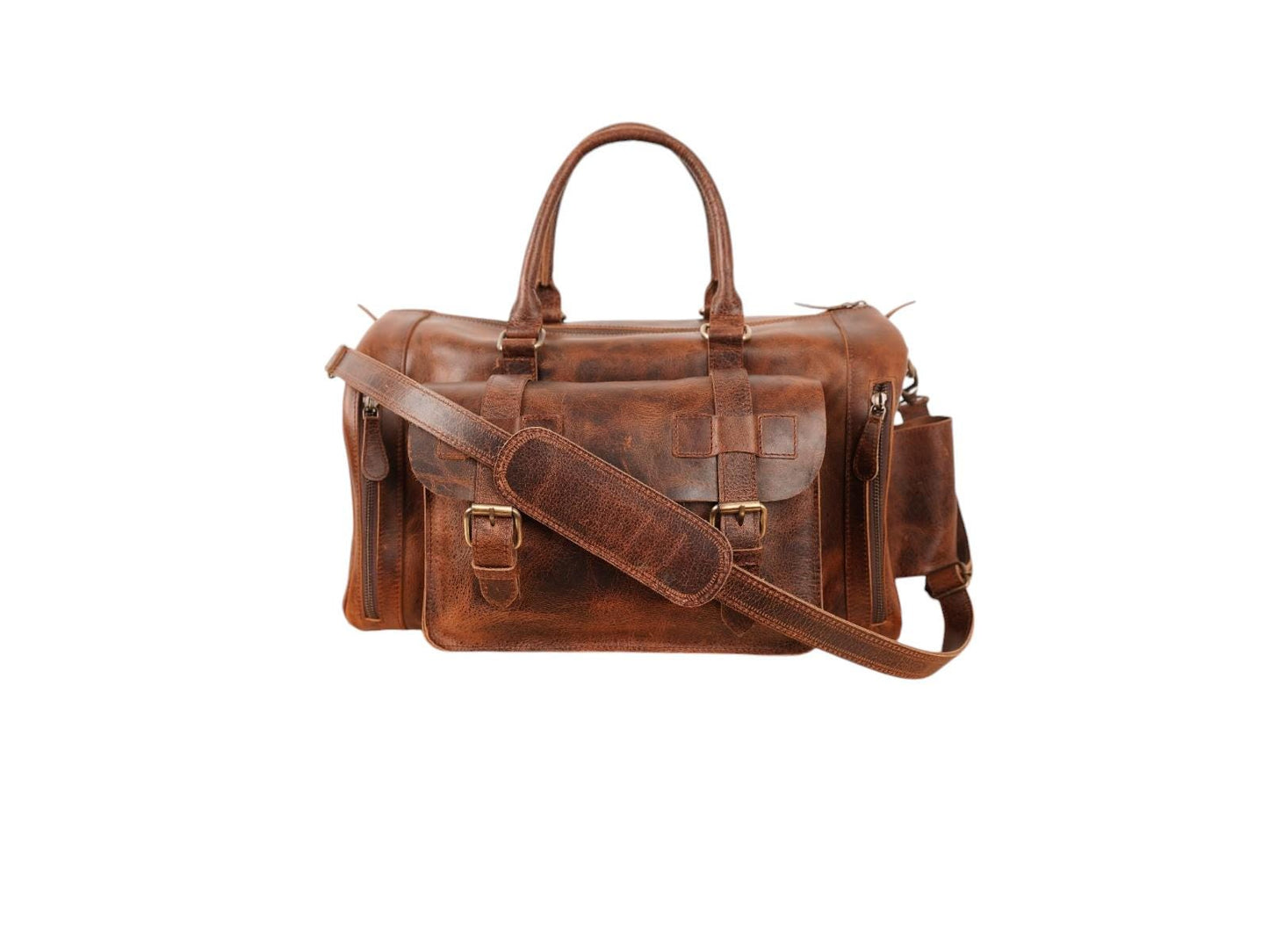 Groomsmen Leather Duffle Bag Personalized Weekender Bag Travel Bag Valentines Gift for Husband Duffle Bag with Shoe & Yoga block Compartment