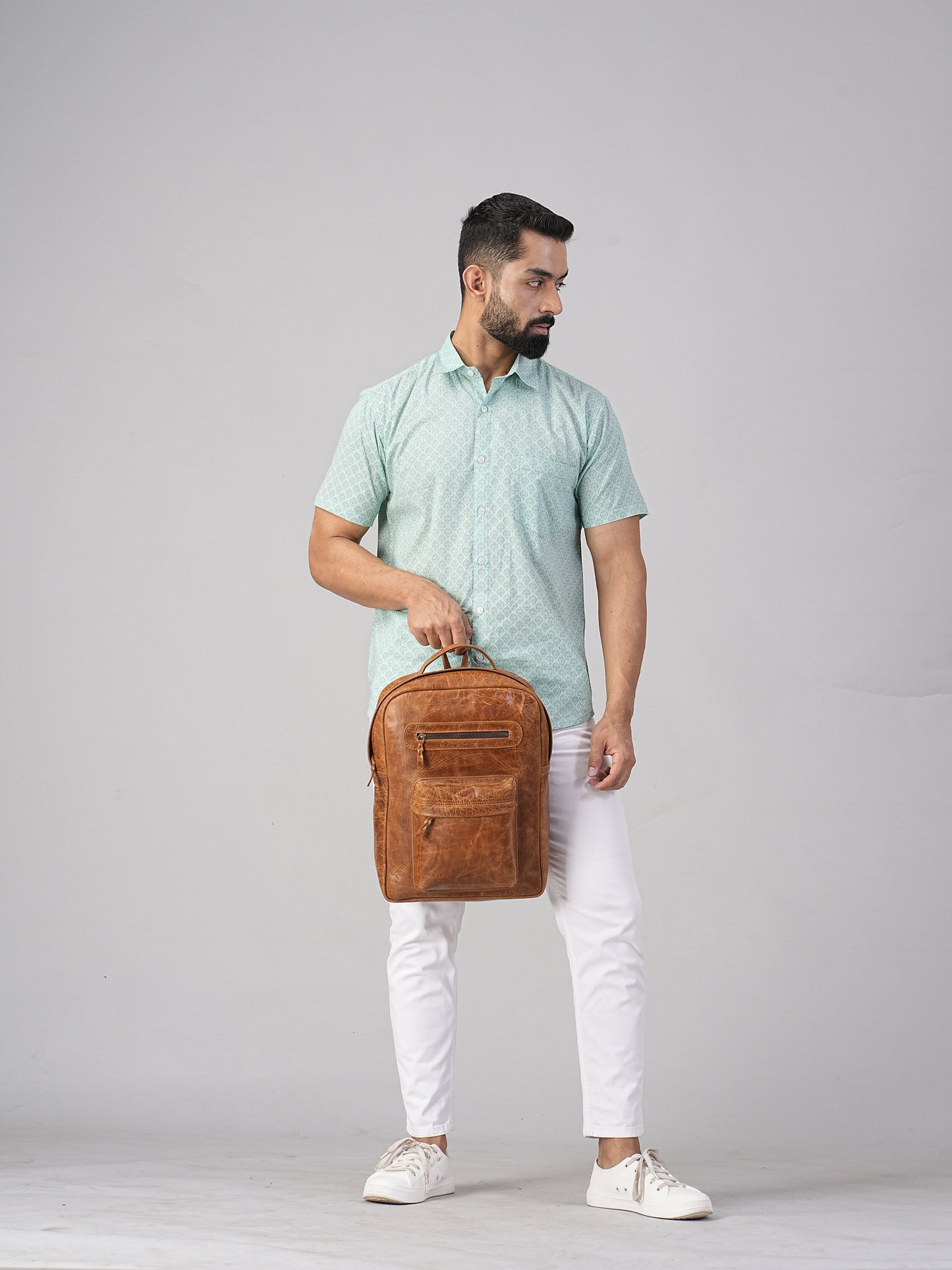 Personalized Leather Backpack Rucksack Trekking Hiking Bag Laptop Bag Full Grain Leather Backpack Valentines day Gift For Husband Boyfriend