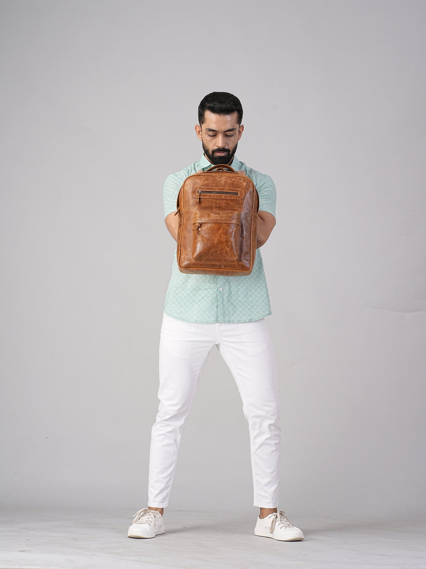 Personalized Leather Backpack Rucksack Trekking Hiking Bag Laptop Bag Full Grain Leather Backpack Valentines day Gift For Husband Boyfriend