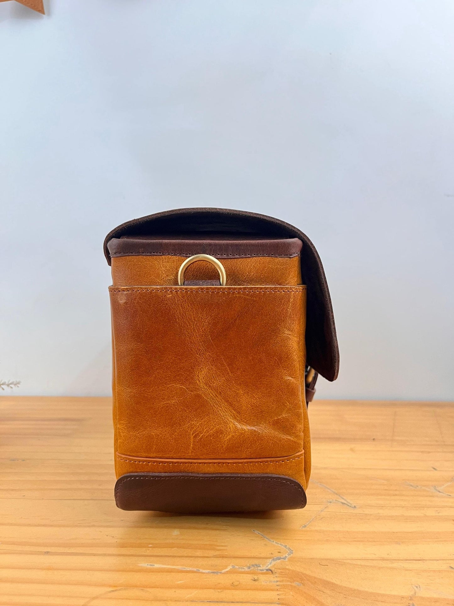 Leather Camera Bag For Polaroid I2 and INSTAX Mini Evo Personalized Camera Bag with 2 Compartment for DSLR Sony Canon Nikon Valentines Gift