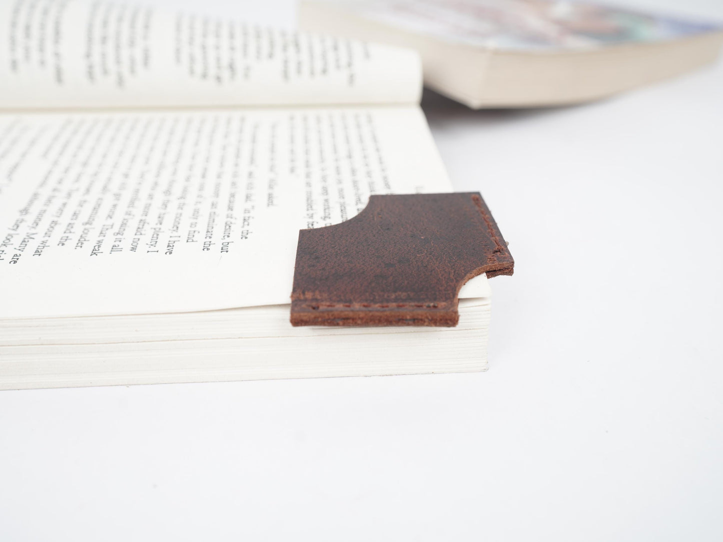 Leather Bookmark Personalized Handmade Bookmark under 10 USD Leather Bookmark gift for Mothers Day Gift For Book Lover Skirt Design bookmark