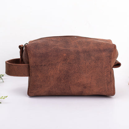Leather Dopp Kit Bag Mens Leather Toiletry Bag Personalized Groomsmen Gift Custom Monogrammed Leather Dopp Kit Under 20 USD Christmas Gift