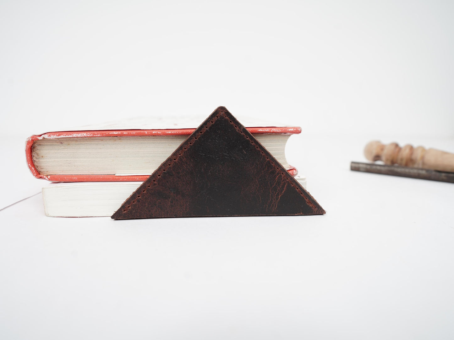 Leather Bookmark Personalized Handmade Bookmark under 10 USD Leather Bookmark gift for Mothers Day Gift For Mom Bookmark For Book Lover