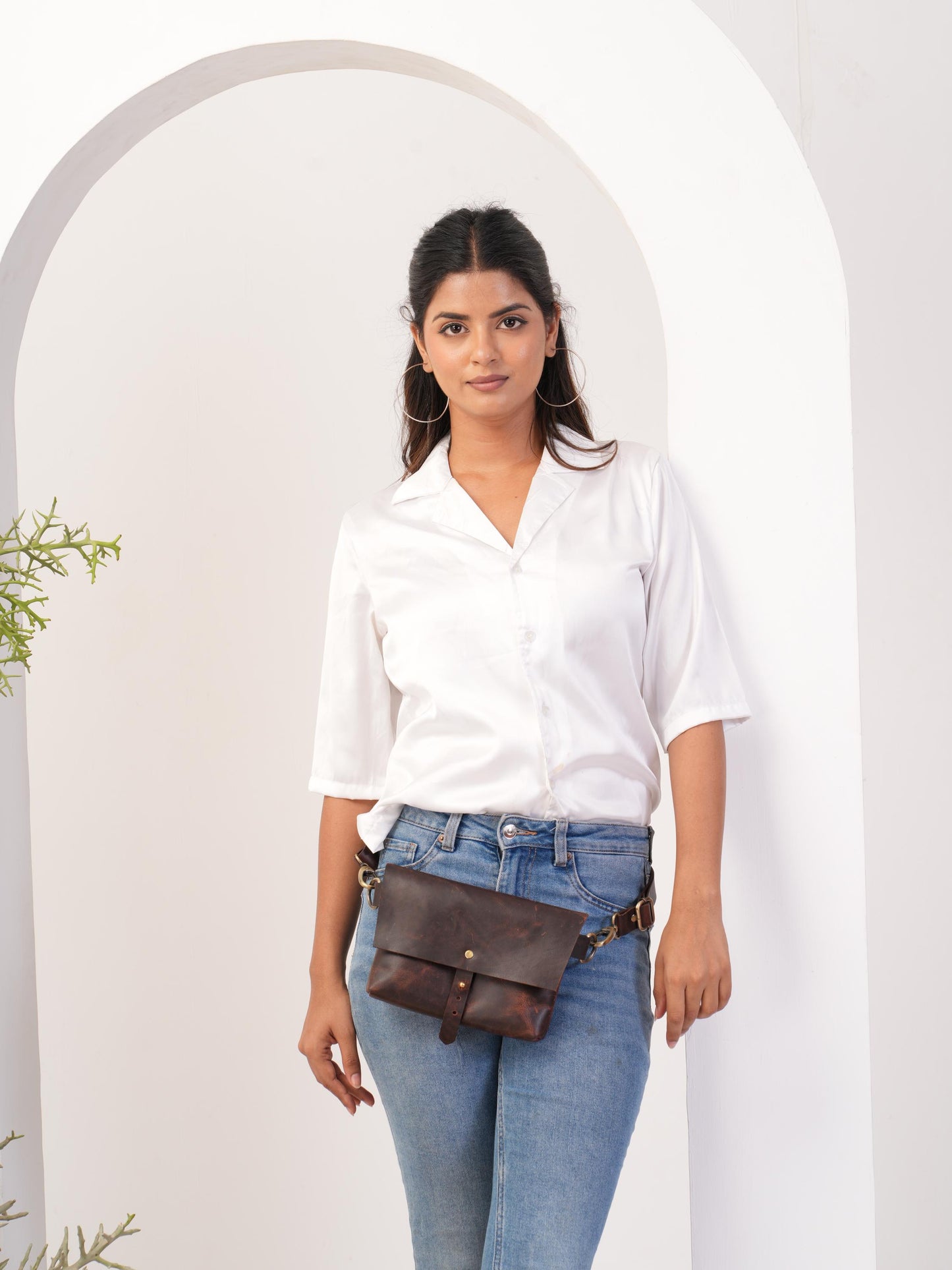 Leather Fanny Pack Bag Womens Crossbody Sling Bag Hip Bag Belt Bag Bum bag Custom Fannypack Belly bag Personalized Mothers Day Gift For Mom