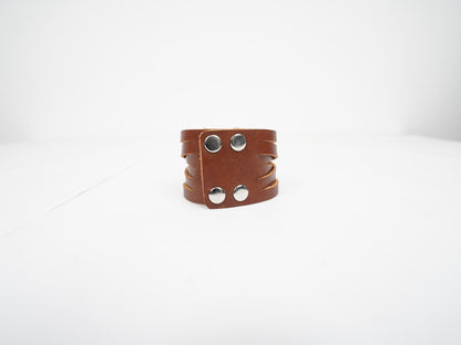 Leather Men Bracelet Custom Cuff Bracelet For Husband Handmade Adjustable Leather Cuff Leather Jewelry, Gift for Boyfriend Anniversary Gift