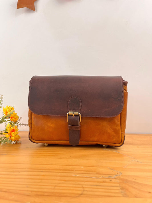Leather Camera Bag For Polaroid I2 and INSTAX Mini Evo Personalized Camera Bag with 2 Compartment for DSLR Sony Canon Nikon Valentines Gift