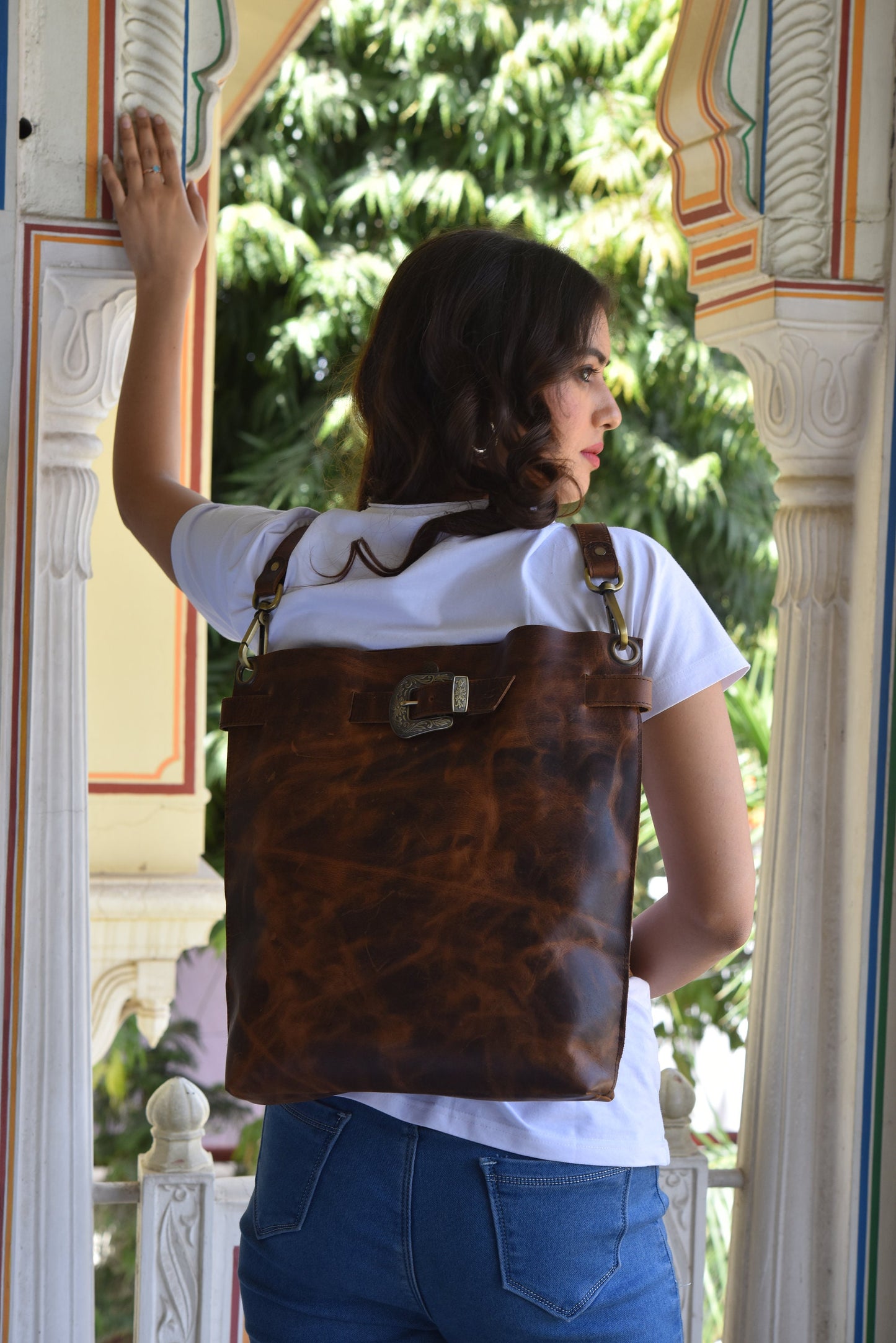 Leather Convertible Backpack For Women Laptop Bag Full grain Leather Tote bag Leather Work Bag 13 to 16" Laptop Bag Mothers Day Gift For Mom