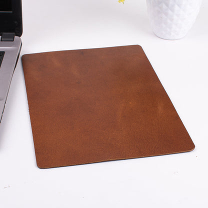 Personalized Leather Mouse Pad Custom leather mouse pad Desk Laptop Mouse Pad Hand Crafted Computer Mousepad Mac Mousepad with business logo