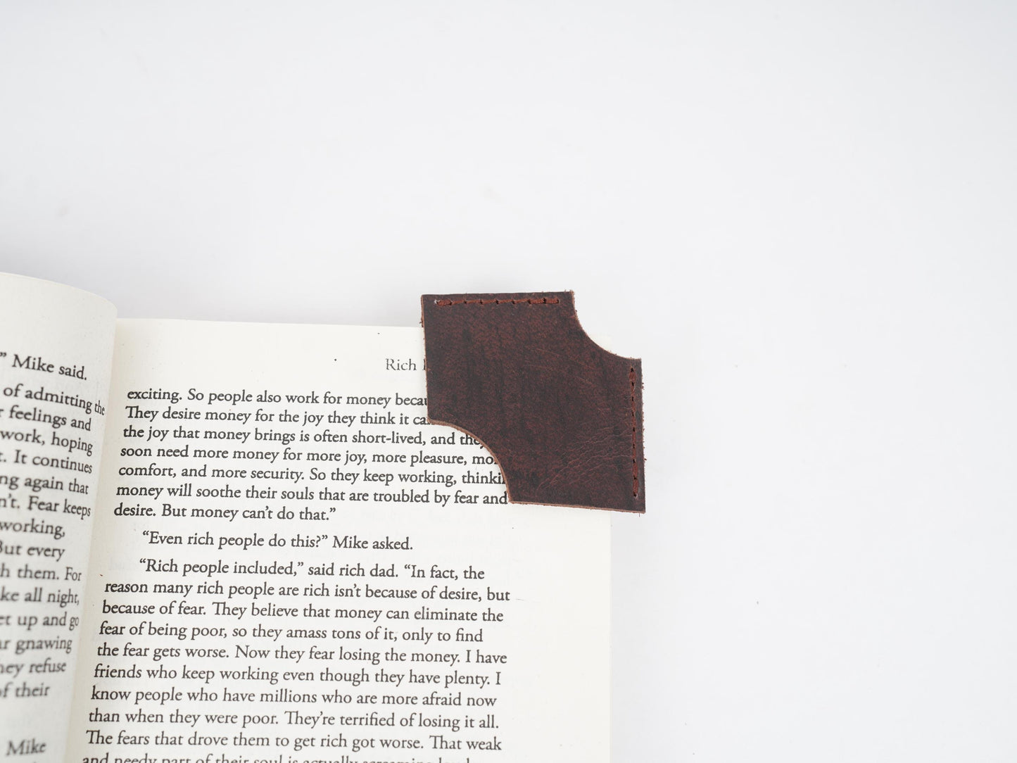 Leather Bookmark Personalized Handmade Bookmark under 10 USD Leather Bookmark gift for Mothers Day Gift For Mom Bookmark For Book Lover