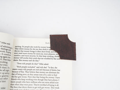 Leather Bookmark Personalized Handmade Bookmark under 10 USD Leather Bookmark gift for Mothers Day Gift For Mom Bookmark For Book Lover