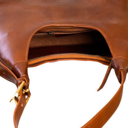 Leather Brown Hobo Bag For Women Luxury Premium Shoulder Bag Full Grain soft leather handbag hobo bag Christmas Gift For Wife and Girlfriend