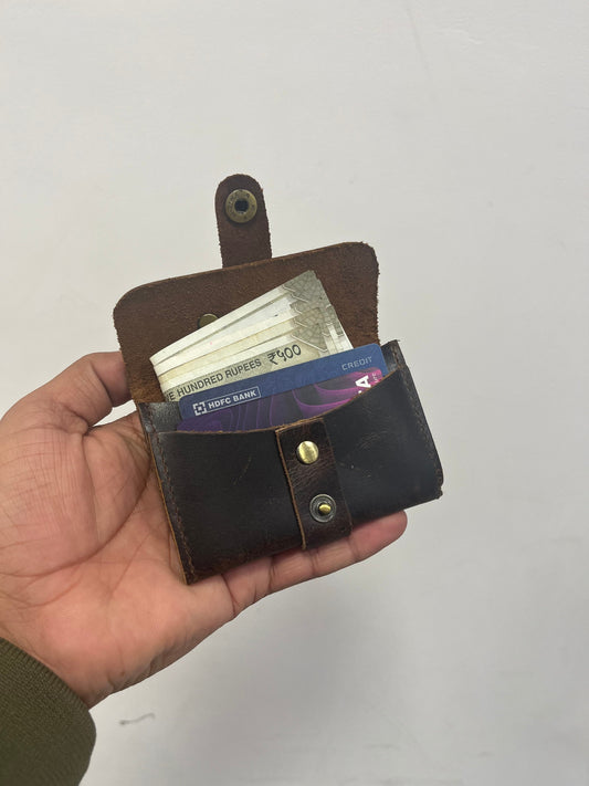 Leather Card Holder Wallet Full grain Leather card case daily carry leather credit card holder Mothers day Gift For Mom under 20 USD for her