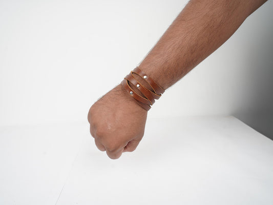 Leather Friendship Band Leather Cuff Bracelet Friendship Day Custom Engraved Leather Band Gift for Best Friend & Brother on Raksha Bandhan