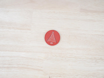 Leather Christmas Ornament Christmas Tree Decoration Ornament Set of 4 Handmade Leather Christmas Garland Christmas Home Decoration Holiday