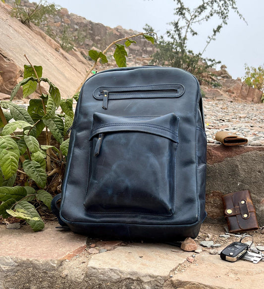 Personalized Leather Backpack Rucksack Trekking Hiking Bag Laptop Bag Full Grain Leather Backpack Valentines day Gift For Husband Boyfriend