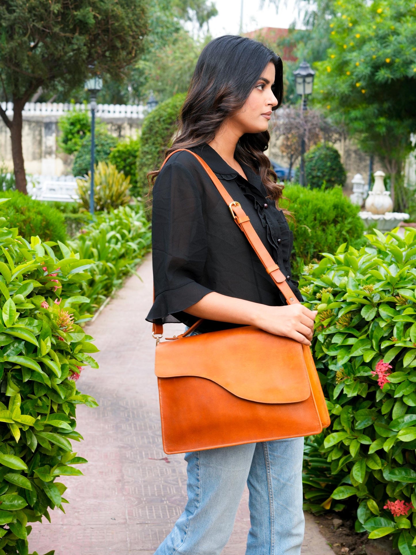 Leather laptop bag Women Leather Laptop briefcase MacBook Bag For M1 M2 M3 Business Leather Bag leather satchel Messenger For Christmas Gift