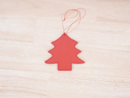 Leather Christmas Ornament Christmas Tree Decoration Ornament Set of 4 Handmade Leather Christmas Garland Christmas Home Decoration Holiday