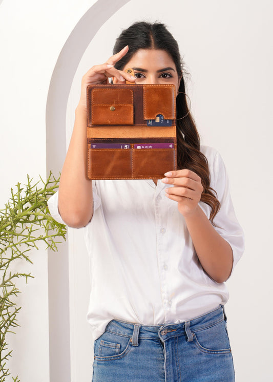 Women leather Wallet Hand Clutch with Coin case Slim Handmade Money Clip Wallet Credit Card Holder Bifold Wallet Mothers Day Gift for Mom