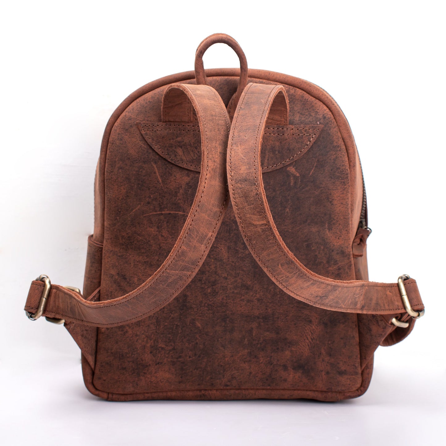 Leather Mini Backpack Purse Small backpack with premium Suede Fabric lining for Girls Women Slim Minimalist daypack Gift for Valentines wife