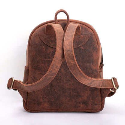 Leather Mini Backpack Purse Small backpack with premium Suede Fabric lining for Girls Women Slim Minimalist daypack Gift for Valentines wife