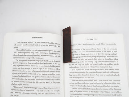 Leather Bookmark Personalized Handmade Bookmark under 10 USD Leather Bookmark gift for Mothers Day Gift For Mom Bookmark For Book Lover